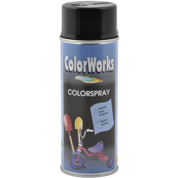 Colorworks Spraymaali RAL 9005 musta 400 ml